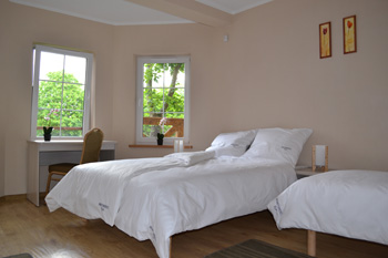 Wnętrze apartamentu w Rowach