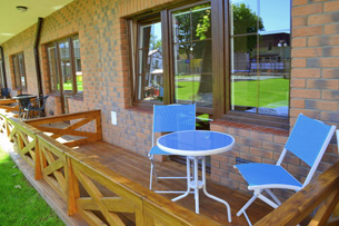 Balkon apartamentu z widokiem